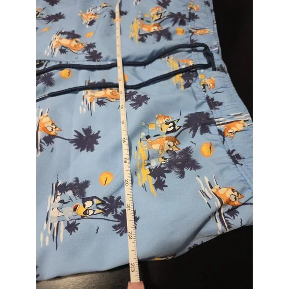 Bluey Swim Trunks Youth XL NWT Blue Cartoon Character Swim Shorts New - Picture 6 of 8